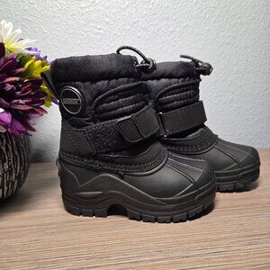 Like NEW!!! KHOMBU Taelor-T Toddler Winter Boots, Black, Velcro: Size  5T Unisex